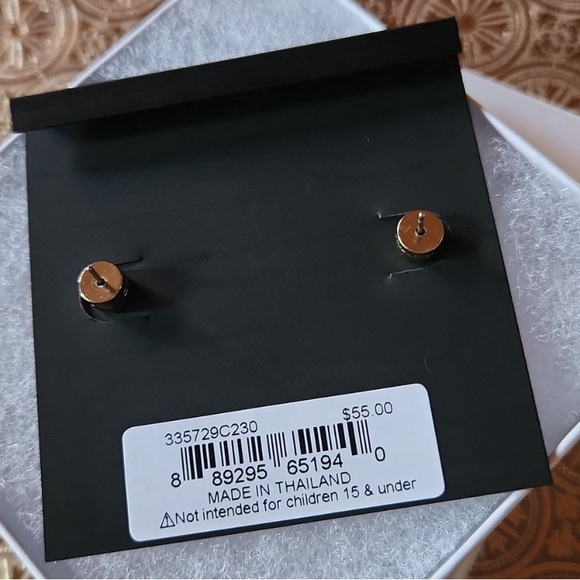 Coach Crystsl Stud Earrings w/Coach dust bag NWT!  MSRP $65 - Picture 6 of 7